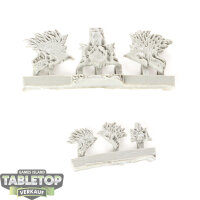 Miniaturen - 6x Wolves Heads Icons - Bitz