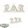Miniaturen - 6x Wolves Heads Icons - Bitz