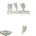 Miniaturen - 4x Furry/Wolves Tabards - Bitz