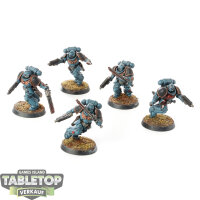 Space Marines - 5 x Assault Intercessor Squad - bemalt
