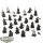Dark Elves - 24 x Dark Elf Warrior Regiment - Spearmen - teilweise bemalt