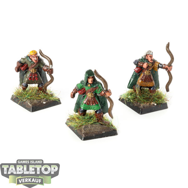 Miniaturen - 3 x Wood Elf Archers - bemalt