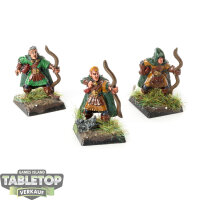 Miniaturen - 3 x Wood Elf Archers - bemalt