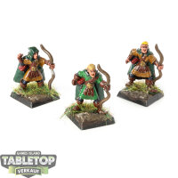 Miniaturen - 3 x Wood Elf Archers - bemalt