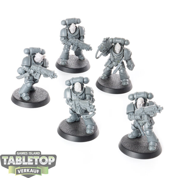 Space Wolves - 5 Grey Hunters - unbemalt