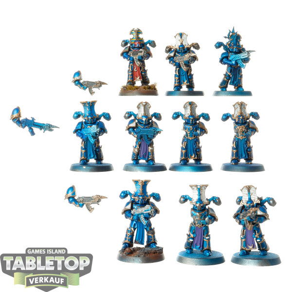 Thousand Sons - 10x Rubric Marines - teilweise bemalt