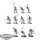 Nighthaunt - 10x Chainrasp Hordes - unbemalt
