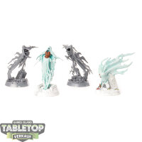 Nighthaunt - 4x Myrnmourn Banshees - teilweise bemalt