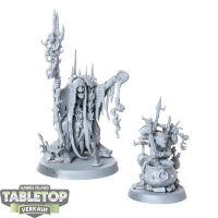 Orruk Warclans - Swampcalla Shaman with Pot-grot - grundiert