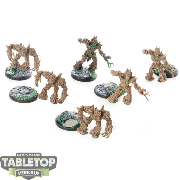 Miniaturen - 6 Wood Golem - bemalt