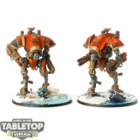 Imperial Knights - 2x Armiger Warglaives - bemalt