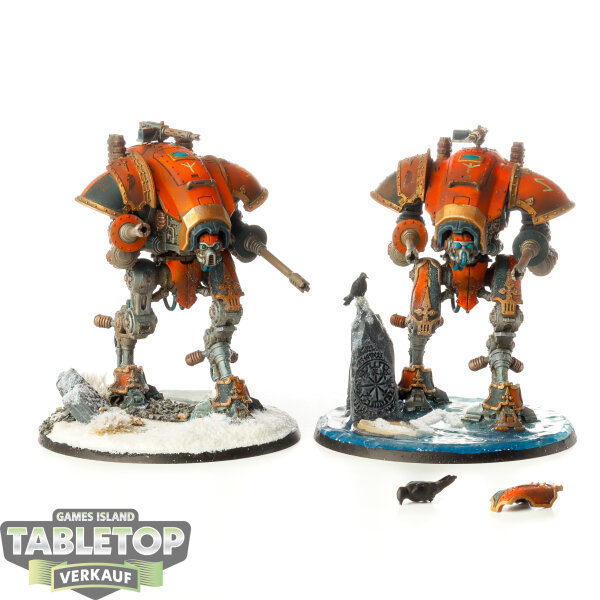 Imperial Knights - 2x Armiger Helverins - bemalt