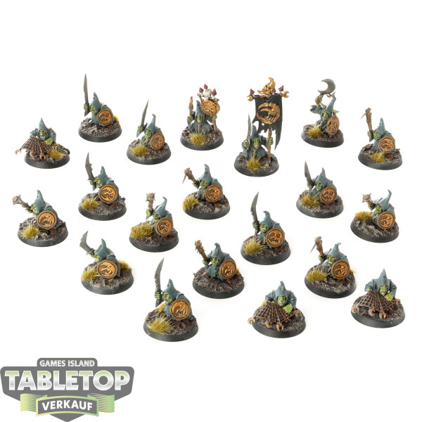 Gloomspite Gitz - 20x Moonclan Stabbas - bemalt