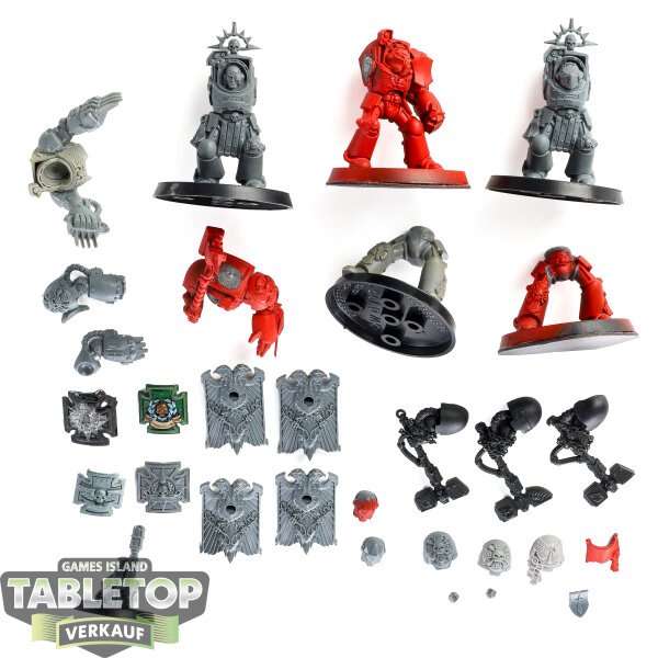 Space Marines - 5x Terminator Assault Squad klassisch - teilweise bemalt