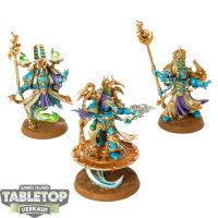Thousand Sons - 3 Exalted Sorcerers - bemalt