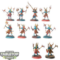 Disciples of Tzeentch - 10 Tzaangors - bemalt