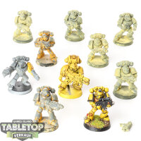 Space Marines - 10x Tactical Squad - teilweise bemalt