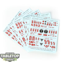 Tau Empire - 5x Transfer Sheet - Sonstiges