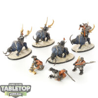 Ogor Mawtribes - 4 x Mournfang Pack - bemalt