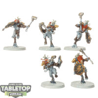 Space Wolves - 5 Wulfen - teilweise bemalt