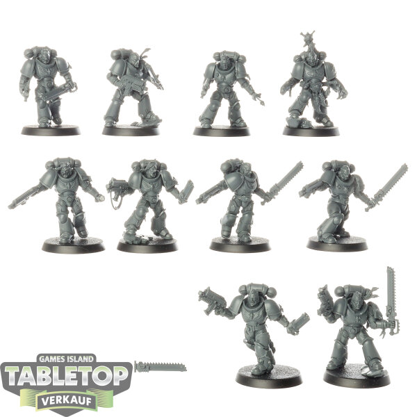 Space Wolves - 10 Grey Hunters - unbemalt