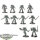 Space Wolves - 10 Grey Hunters - unbemalt