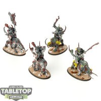 Ogor Mawtribes - 4 Mournfang Pack - teilweise bemalt