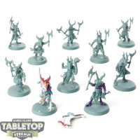 Thousand Sons - 10x Tzaangors - teilweise bemalt