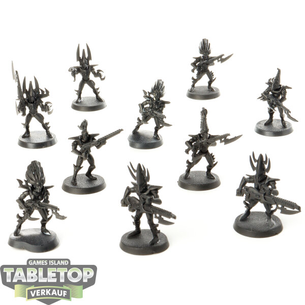 Drukhari - 10x Kabalite Warriors klassisch - grundiert