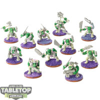 Orks - 11x Ork Boyz - teilweise bemalt