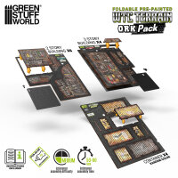 Green Stuff World - Pre-Painted Foldable WTC terrain pack - Orks