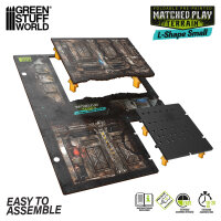 Green Stuff World - Matched Play Pre-Painted Foldable Small L-shaped Ruin - Sci-fi