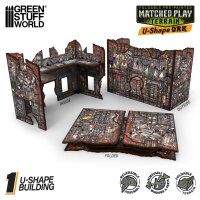 Green Stuff World - Matched Play Pre-Painted Foldable U-shaped Ruin - Orks