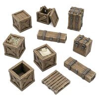 Green Stuff World - Wooden Crates 1:48