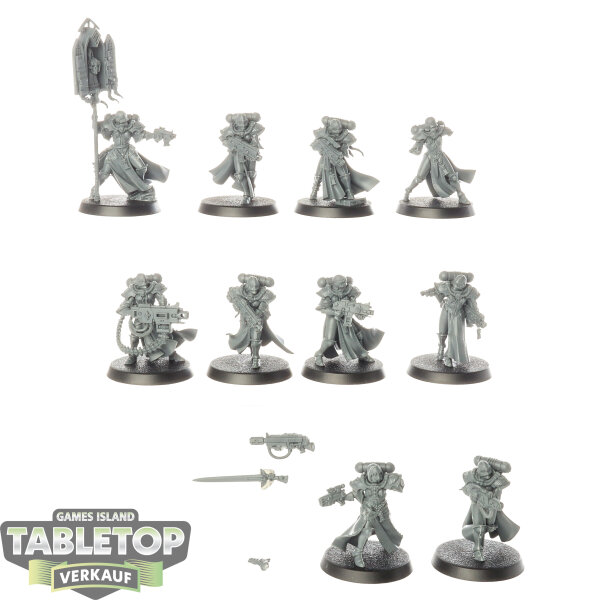 Adepta Sororitas - 10x Adepta Sororitas Battle Sisters Squad - unbemalt