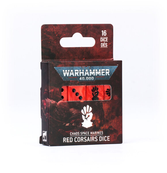 Chaos Space Marines - Red Corsairs Dice