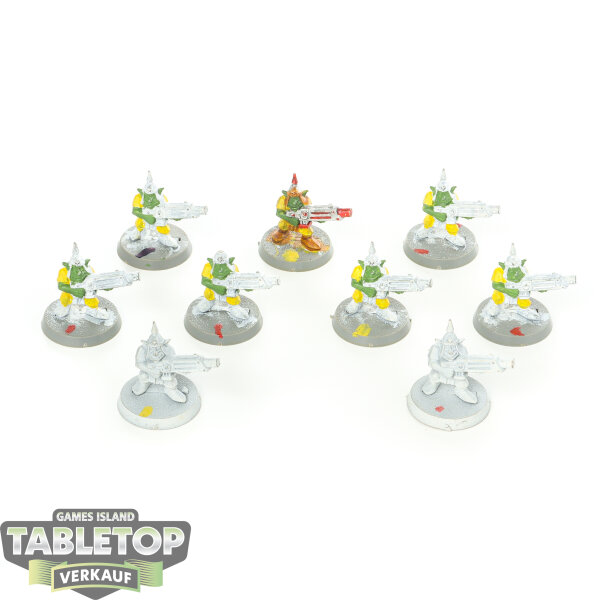 Orks - 9x Gretchin (klassisch) - teilweise bemalt