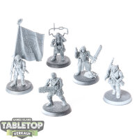 Astra Militarum - 5 Cadian Command Squad - teilweise bemalt