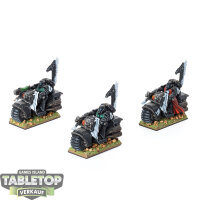 Dark Angels - 3x Ravenwing Bike Squadron - bemalt