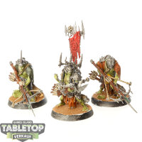 Orruk Warclans - 3 Man-Skewer Boltboyz - bemalt