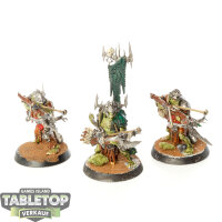 Orruk Warclans - 3 Man-Skewer Boltboyz - bemalt