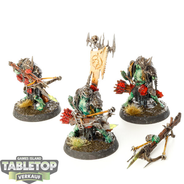Orruk Warclans - 3 Man-Skewer Boltboyz - bemalt
