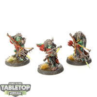 Orruk Warclans - 3 Man-Skewer Boltboyz - bemalt