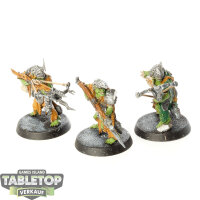 Orruk Warclans - 3 Man-Skewer Boltboyz - bemalt