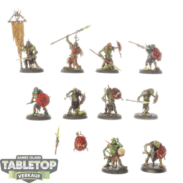 Orruk Warclans - 10 Gutrippaz - bemalt