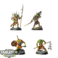 Warhammer Underworlds - 4 Daggoks Stab-ladz - bemalt