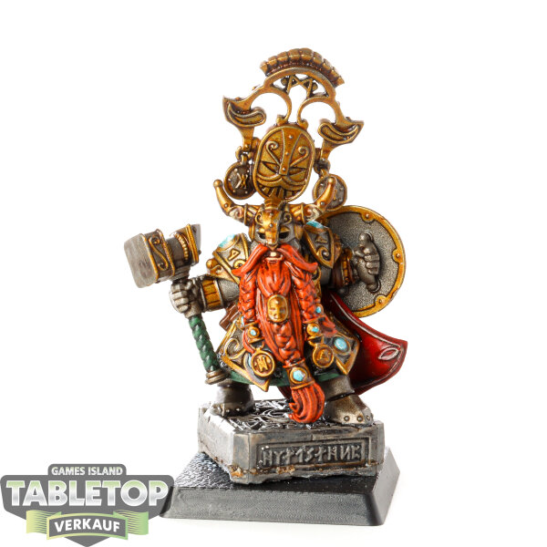 Dwarfen Mountain Holds - Dwarf King With Oathstone - bemalt