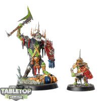 Orruk Warclans - Killaboss with Stab-grot - teilweise bemalt