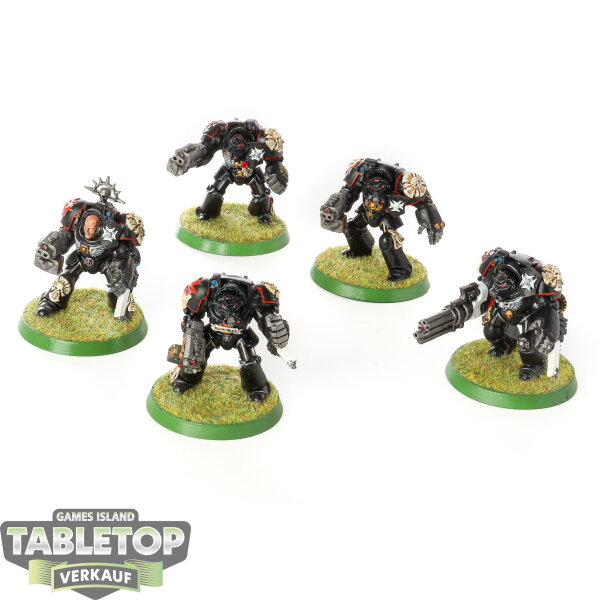 Black Templars - 5x Terminator Squad (Klassisch) - bemalt