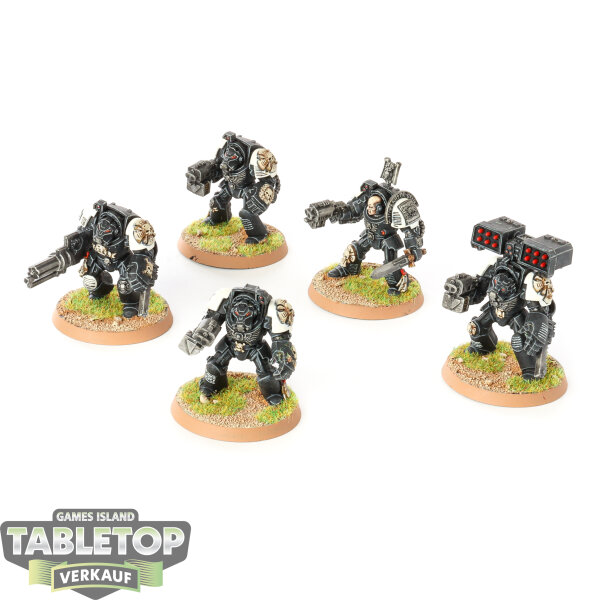 Black Templars - 5x Terminator Squad (Klassisch) - bemalt